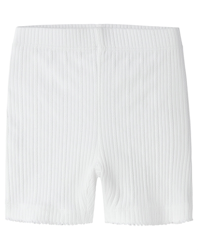 Name It - NMFJudy Slim Biker Shorts - Bright White